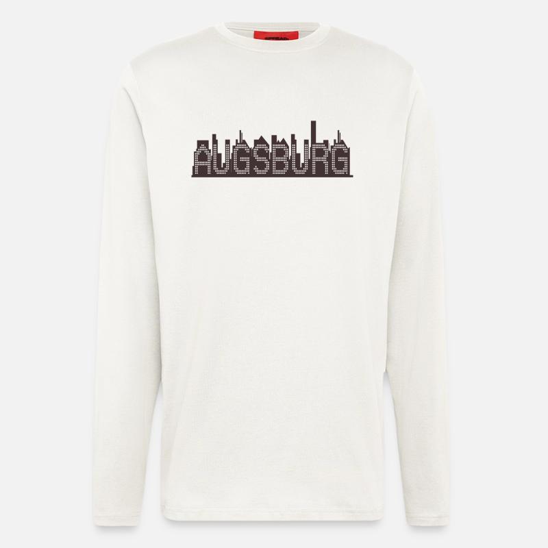 Skyline Augsburg - Langarmshirt - made by SPREAD  - OFF WHITE