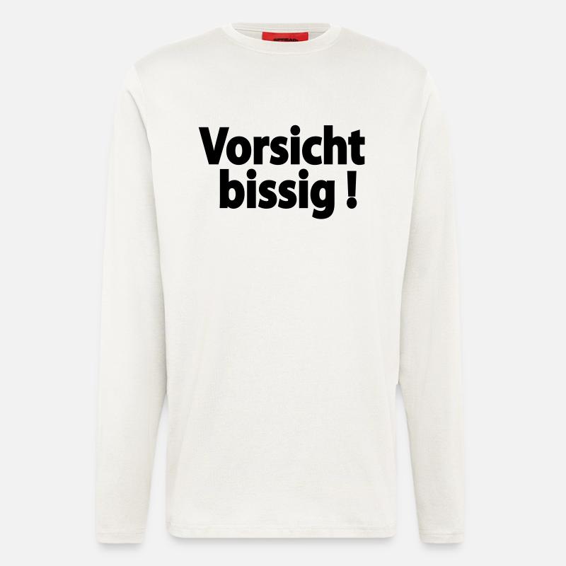 vorsicht_bissig - Langarmshirt - made by SPREAD  - OFF WHITE