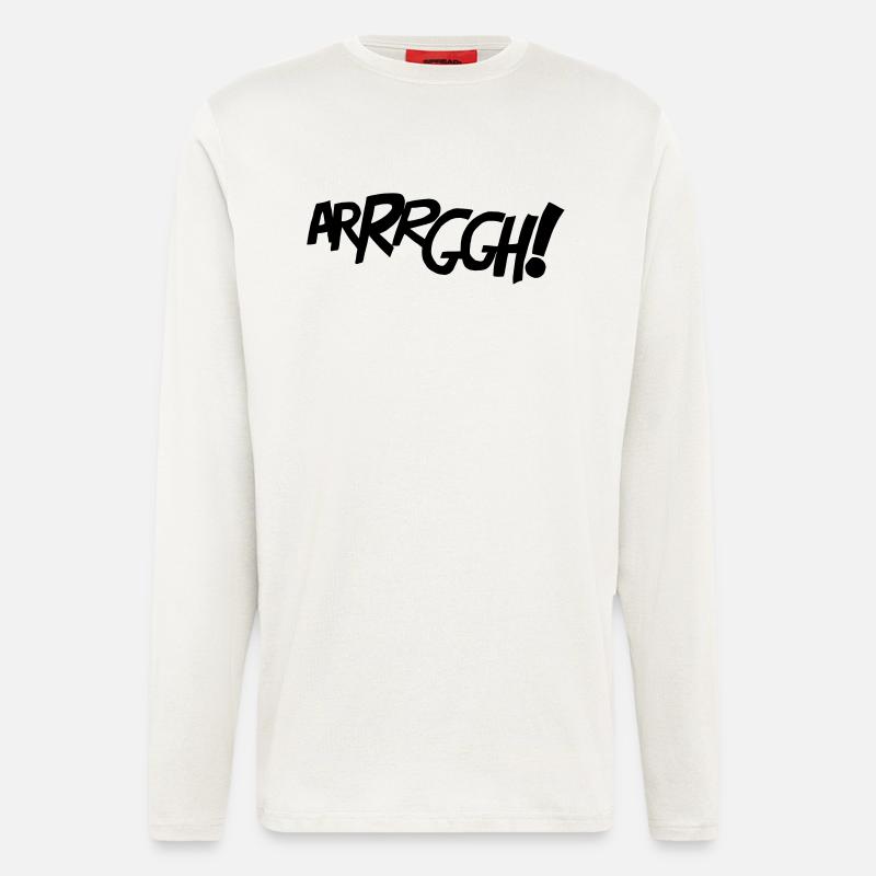 ARRRGGH! - Comic-Style - Longsleeve - made by SPREAD  - OFF WHITE