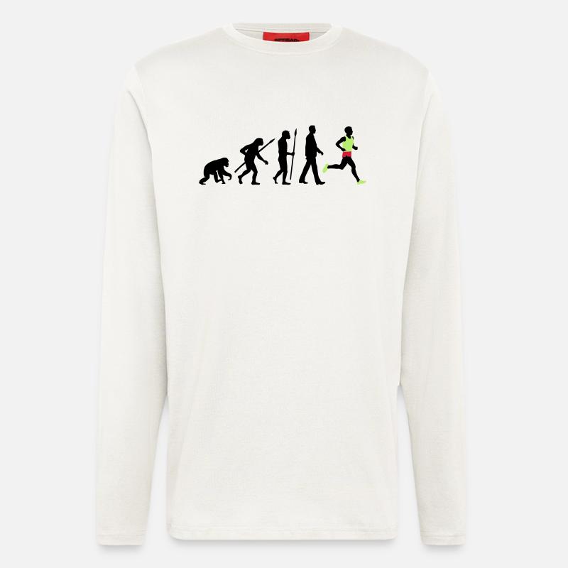 evolution_laufer_102012_a_3c - Longsleeve - made by SPREAD  - OFF WHITE