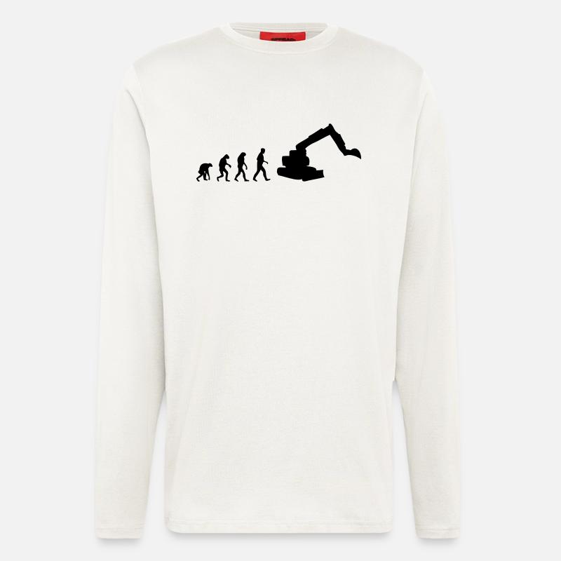 digger evolution - Longsleeve - made by SPREAD  - OFF WHITE