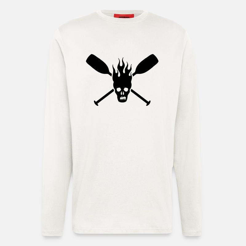 paddle skull - Langarmshirt - made by SPREAD  - OFF WHITE