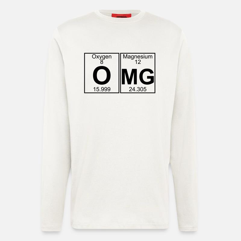 O-Mg (omg) - Full - Langarmshirt - made by SPREAD  - OFF WHITE