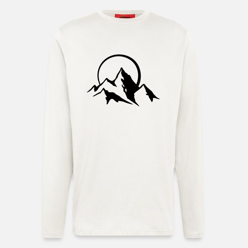 bergpanorama_4 - Langarmshirt - made by SPREAD  - OFF WHITE