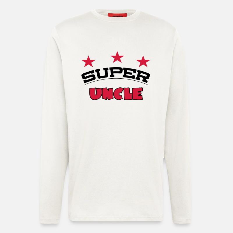 Super uncle - Langarmshirt - made by SPREAD  - OFF WHITE