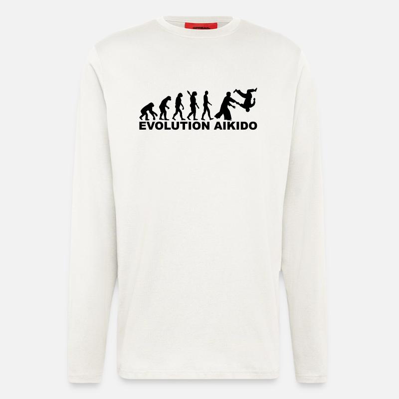 Evolution Aikido - Longsleeve - made by SPREAD  - OFF WHITE