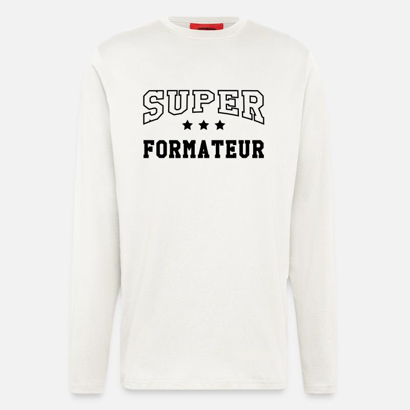 Ausbilder / Lehrer / Gestalter / trainer - Langarmshirt - made by SPREAD  - OFF WHITE