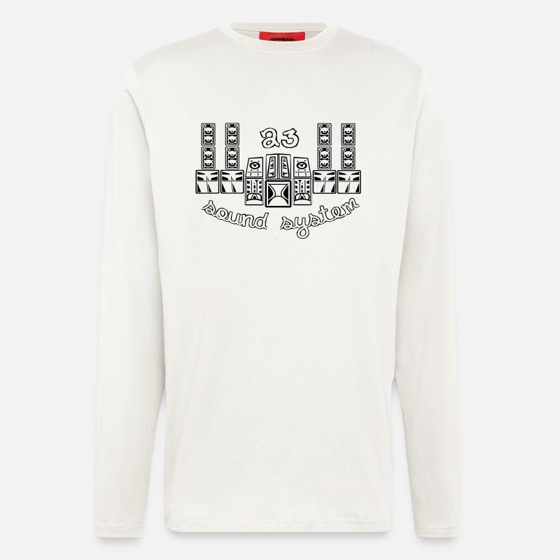 23 sound system - Langarmshirt - made by SPREAD  - OFF WHITE