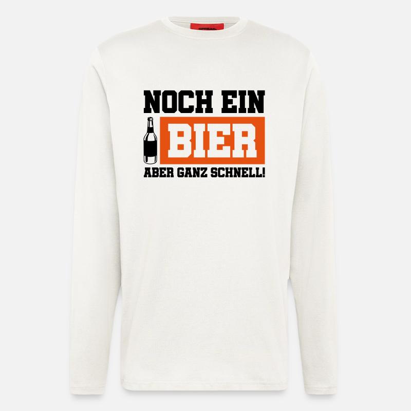 noch ein bier schnell - Langarmshirt - made by SPREAD - OFF WHITE