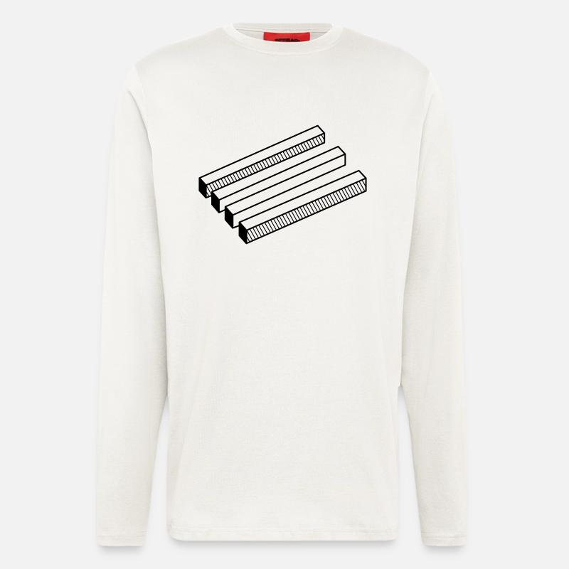 optical illusion - Longsleeve - made by SPREAD  - OFF WHITE