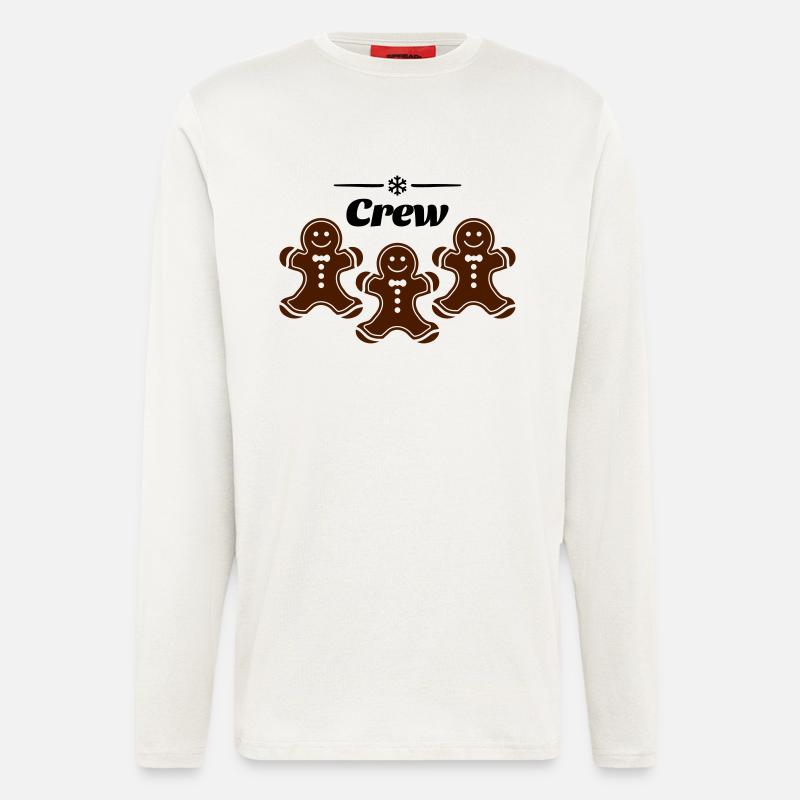 crew lebkuchenmann - Langarmshirt - made by SPREAD  - OFF WHITE