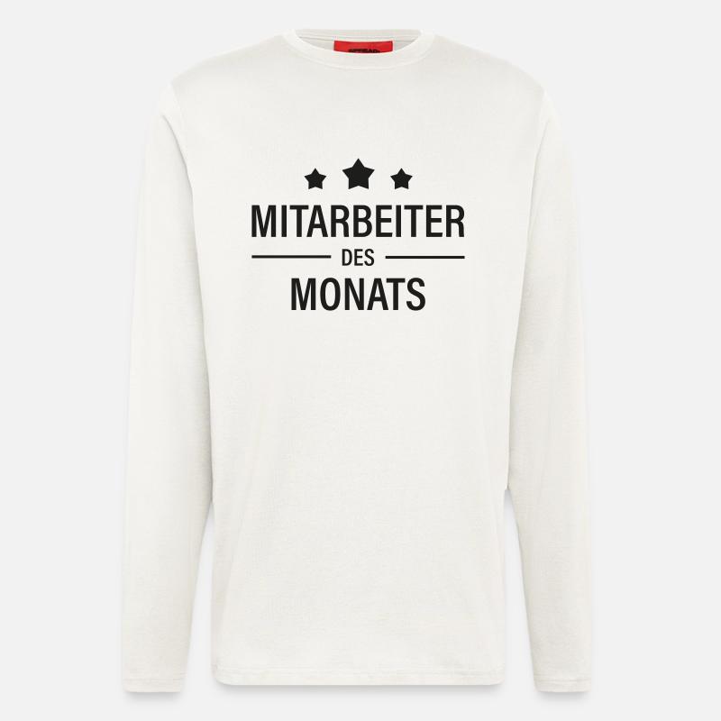 Mitarbeiter des Monats - Langarmshirt - made by SPREAD  - OFF WHITE