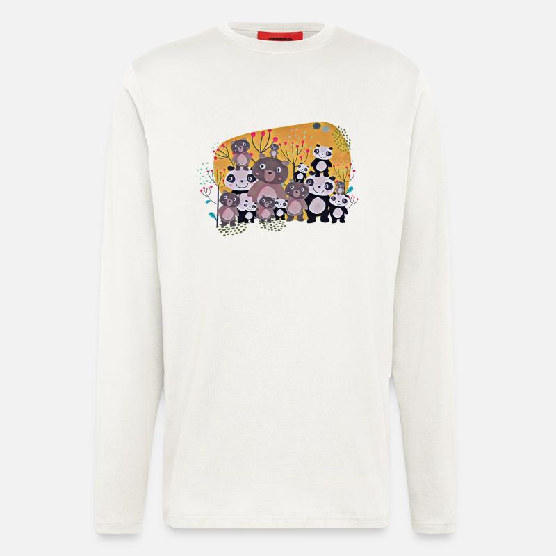 Bären Treff - Langarmshirt - made by SPREAD  - OFF WHITE