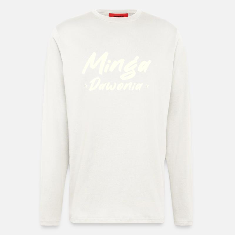 Minga Spruch vit à Munich - Manches longues bio décontracté fabriqué en UE - OFF WHITE