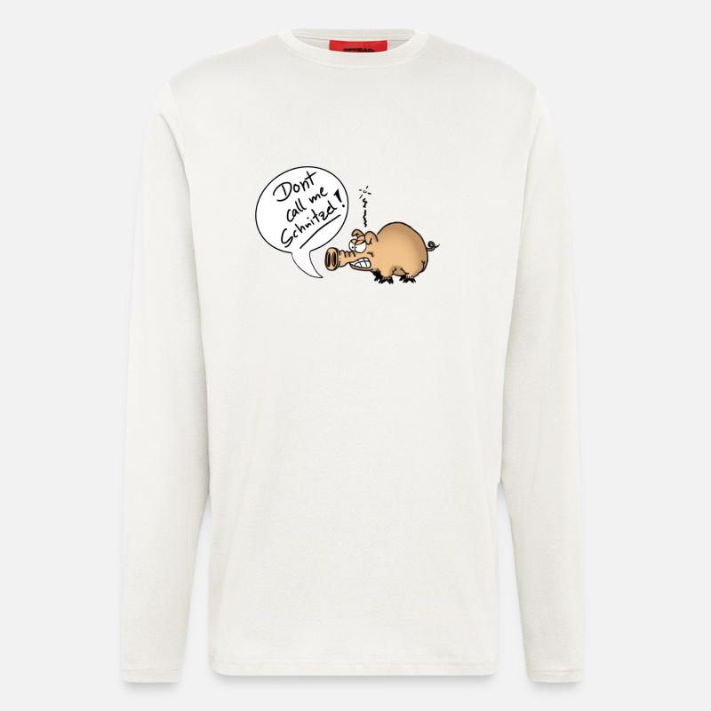 DontCallMeSchnitzel - Langarmshirt - made by SPREAD  - OFF WHITE
