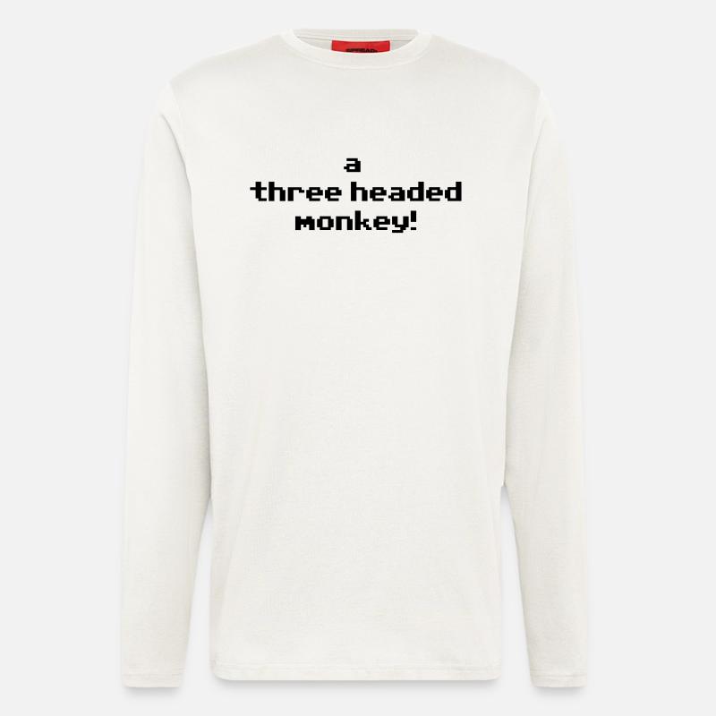 monkey-02 - Langarmshirt - made by SPREAD  - OFF WHITE