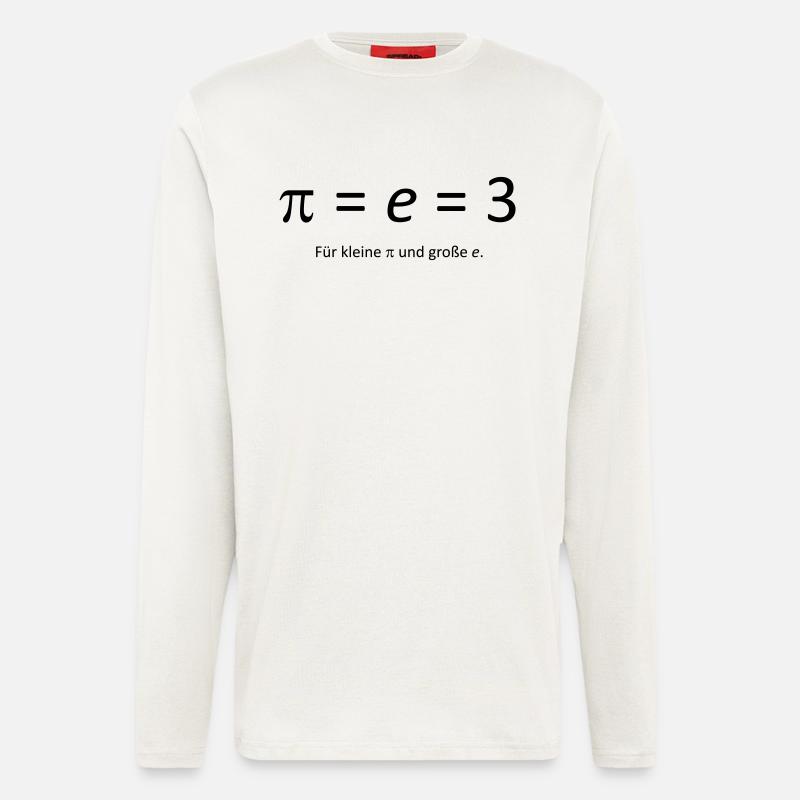 Pi = e = 3 - Langarmshirt - made by SPREAD  - OFF WHITE