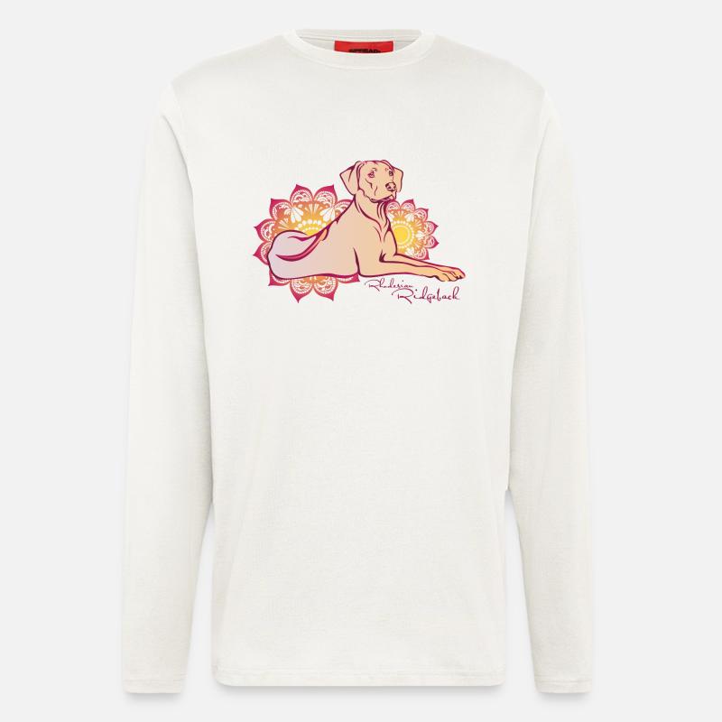 Rhodesian Ridgeback Oriental - Langarmshirt - made by SPREAD  - OFF WHITE