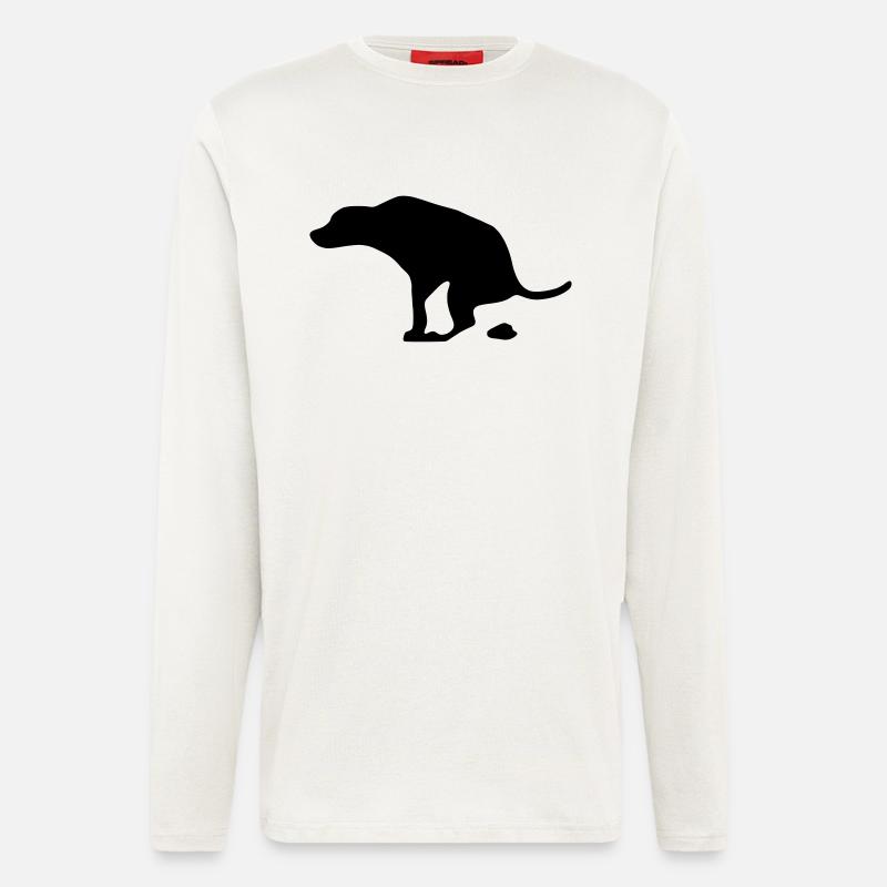 Hund - Langarmshirt - made by SPREAD  - OFF WHITE