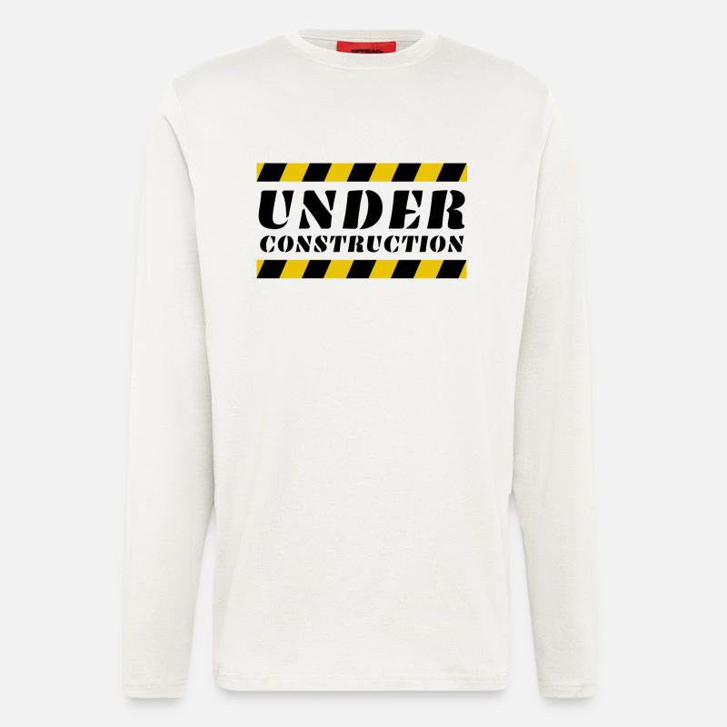 Under Construction - Longsleeve - made by SPREAD  - OFF WHITE