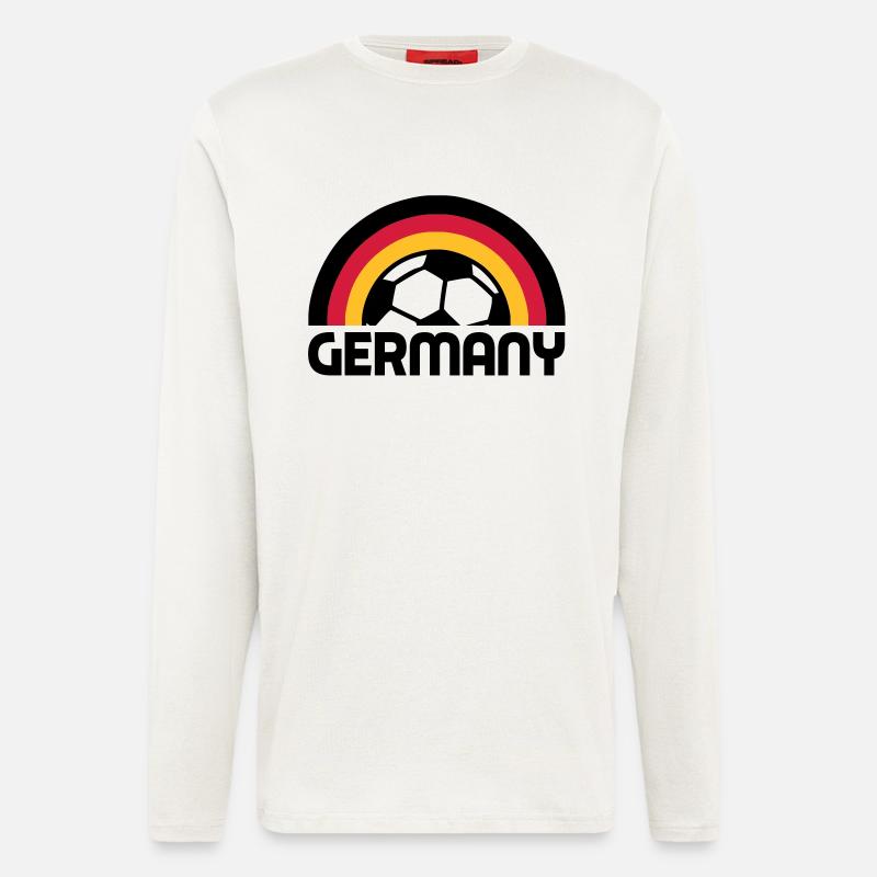 german rainbow soccer - Langarmshirt - made by SPREAD  - OFF WHITE
