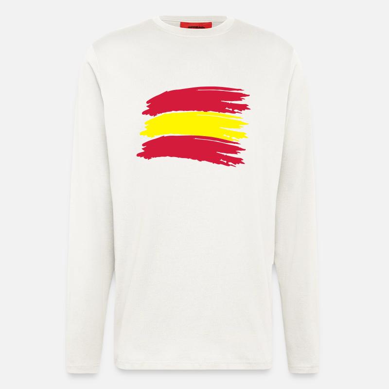 Flagge Spanien - Langarmshirt - made by SPREAD  - OFF WHITE