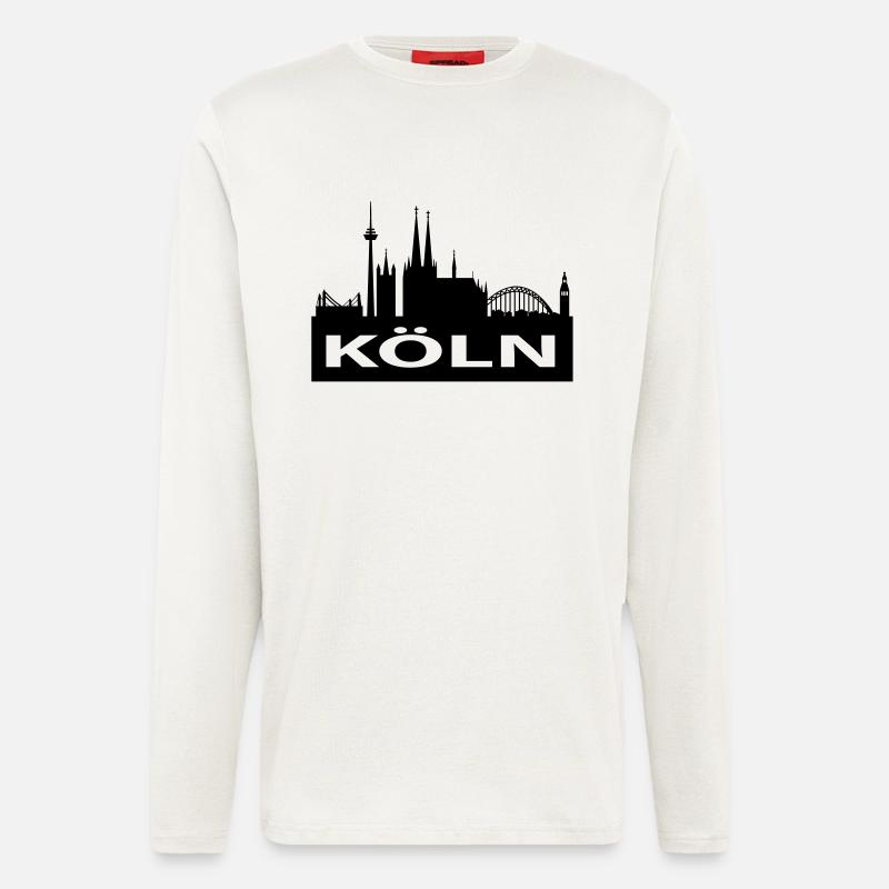 Skyline Cologne - Cologne Cathedral - Longsleeve - made by SPREAD  - OFF WHITE