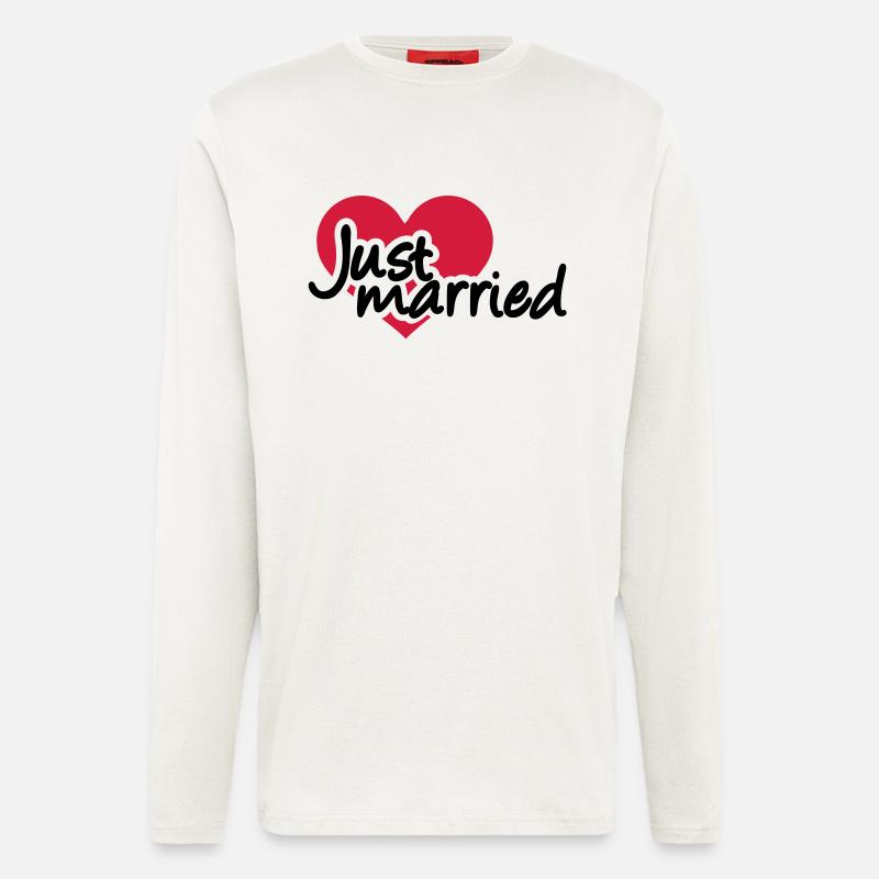 Just married - Langarmshirt - made by SPREAD  - OFF WHITE