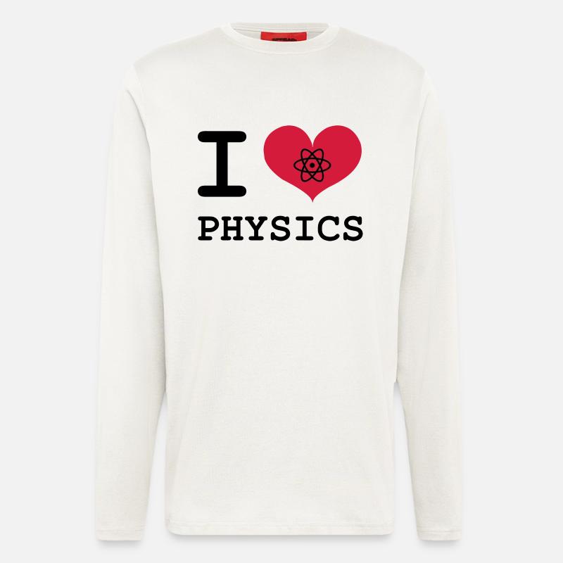 Ich liebe Physik! - Langarmshirt - made by SPREAD  - OFF WHITE