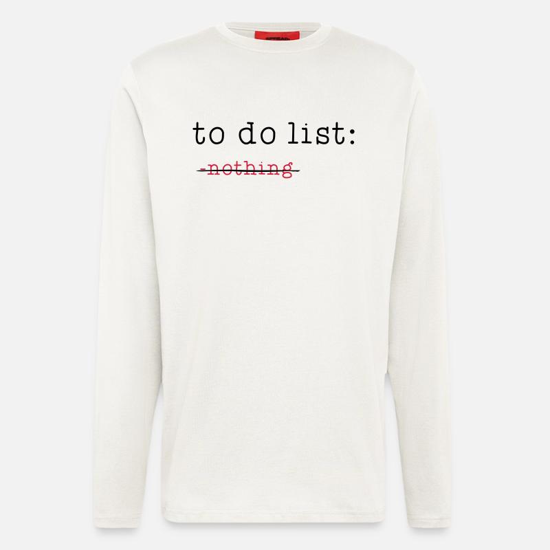 to do list - Langarmshirt - made by SPREAD  - OFF WHITE