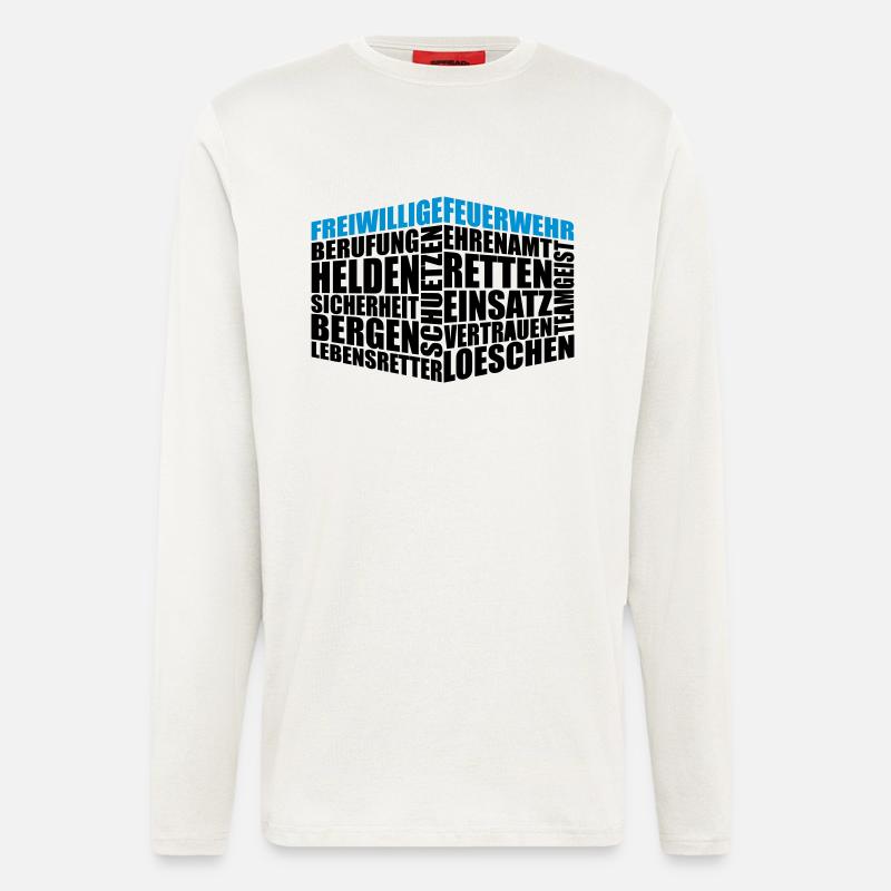 Feuerwehr - Langarmshirt - made by SPREAD  - OFF WHITE