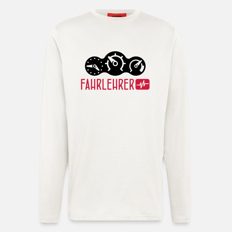 Fahrlehrer - Langarmshirt - made by SPREAD  - OFF WHITE