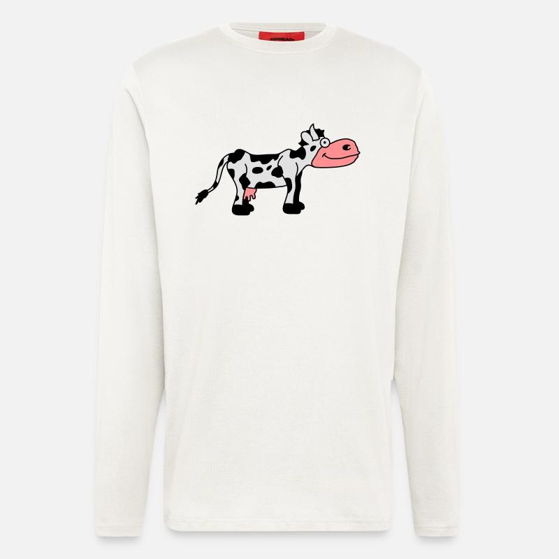 Cow Comic - Langarmshirt - made by SPREAD  - OFF WHITE