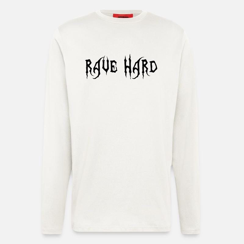 Rave Hard - Langarmshirt - made by SPREAD  - OFF WHITE