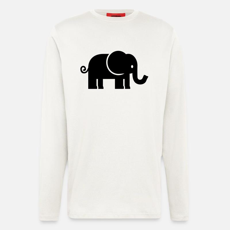 Elefant - Langarmshirt - made by SPREAD  - OFF WHITE