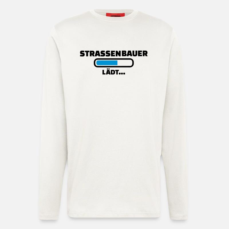 Straßenbauer - Langarmshirt - made by SPREAD - OFF WHITE