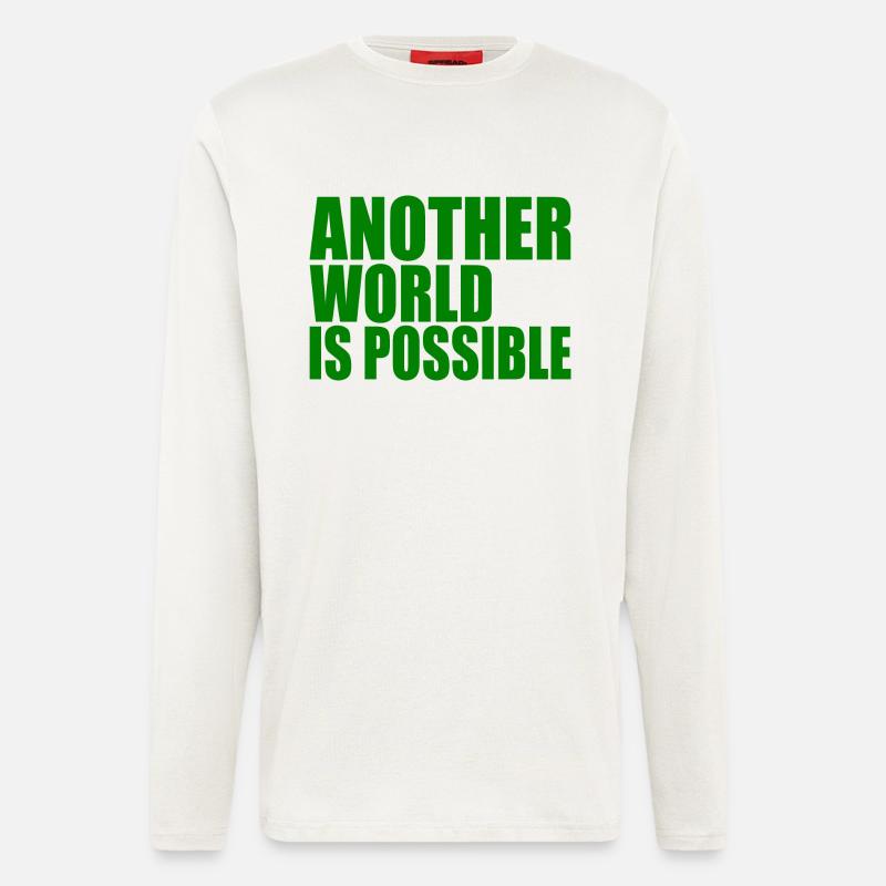 Another world is possible - Langarmshirt - made by SPREAD - OFF WHITE