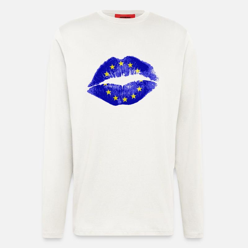 Kuss (EU) - Langarmshirt - made by SPREAD  - OFF WHITE