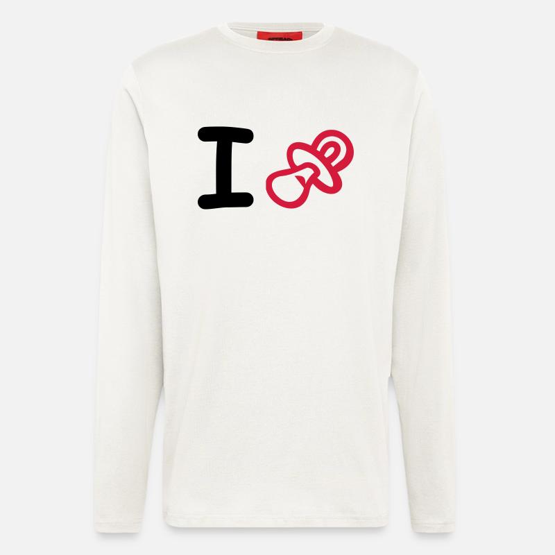 Schnuller - Langarmshirt - made by SPREAD  - OFF WHITE