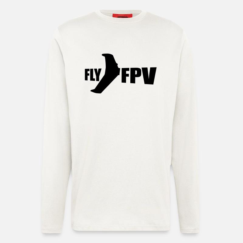 fly fpv - Langarmshirt - made by SPREAD  - OFF WHITE