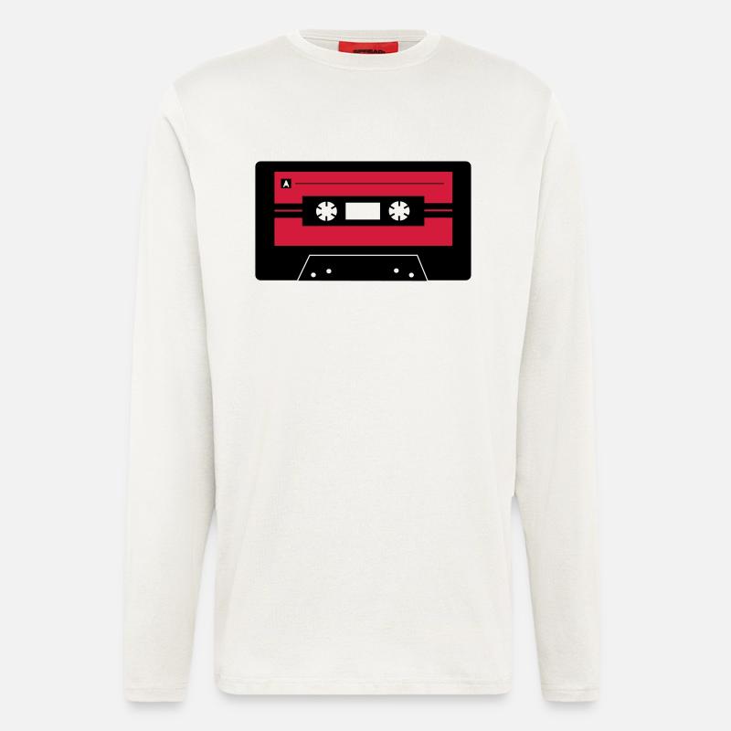 Kassette_farbe - Langarmshirt - made by SPREAD  - OFF WHITE