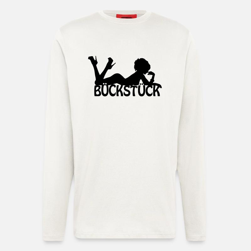 Bückstück-Logo - Langarmshirt - made by SPREAD  - OFF WHITE