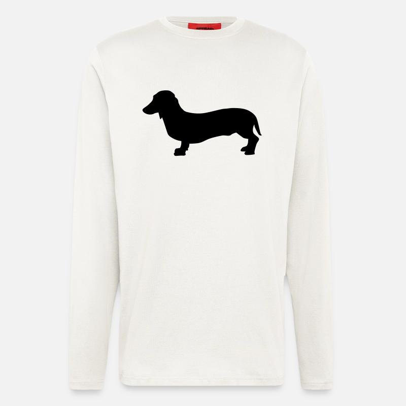 Dackel Hund - Langarmshirt - made by SPREAD  - OFF WHITE