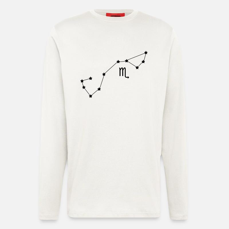 Sternbild Skorpion Sternzeichen - Langarmshirt - made by SPREAD  - OFF WHITE