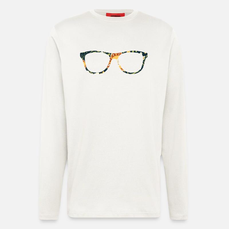 Brille - Langarmshirt - made by SPREAD - OFF WHITE