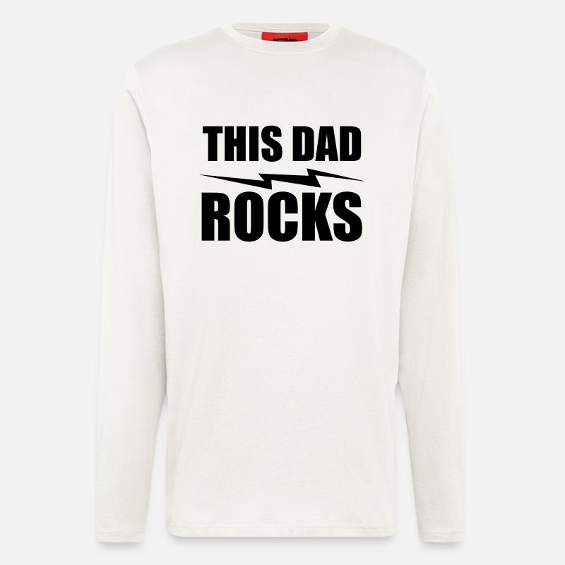 this dad rocks - Longsleeve - made by SPREAD  - OFF WHITE