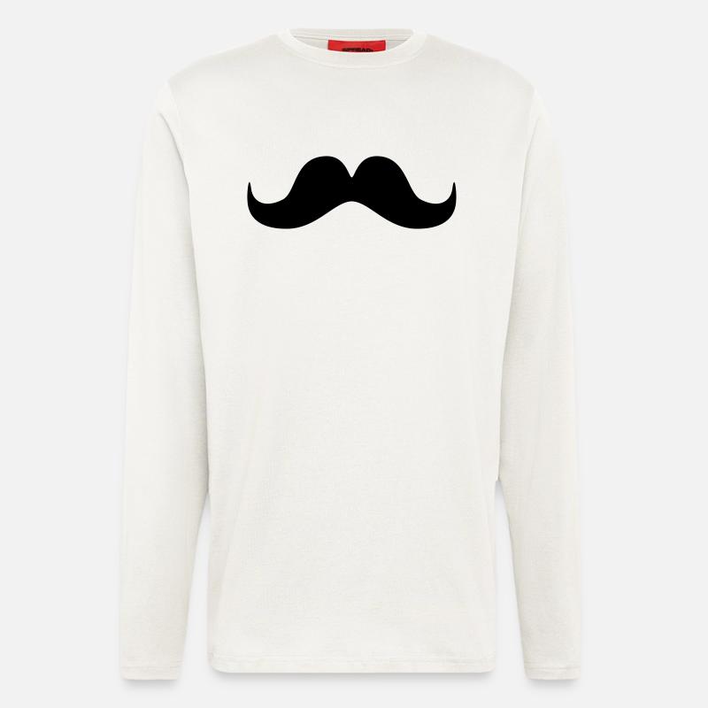 mustache - Langarmshirt - made by SPREAD  - OFF WHITE