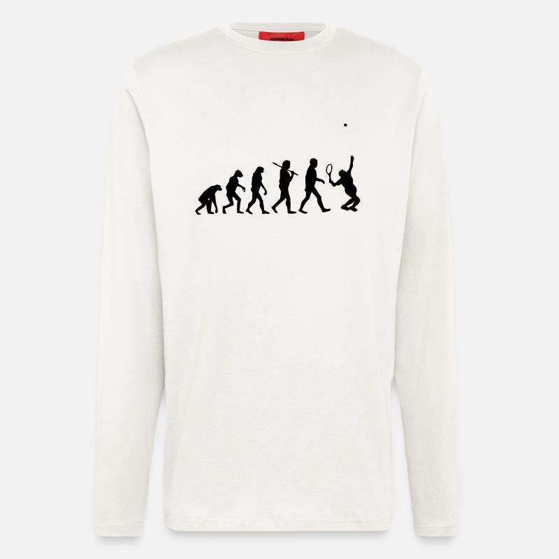 evolution Tennis - Langarmshirt - made by SPREAD  - OFF WHITE