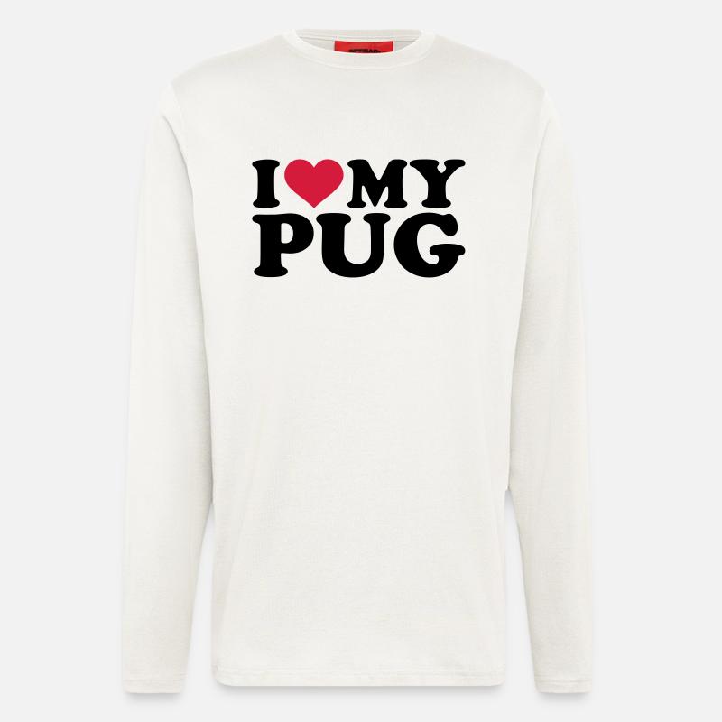 Mops - Langarmshirt - made by SPREAD  - OFF WHITE