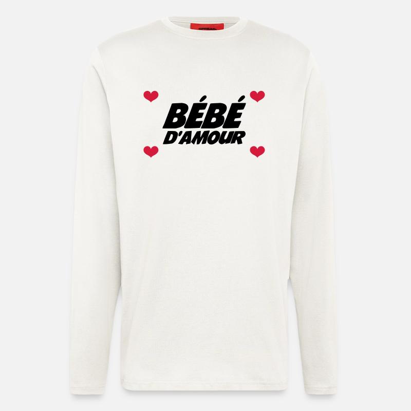 Bébé d'Amour - Manches longues bio décontracté fabriqué en UE - OFF WHITE